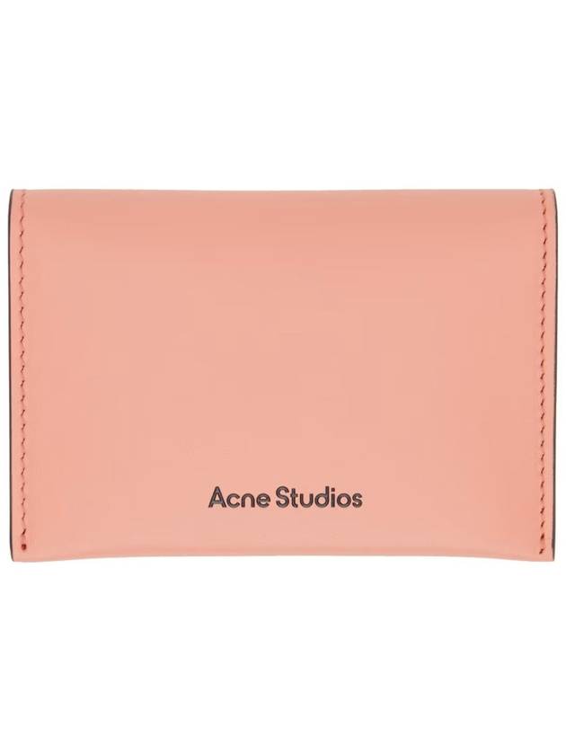 Acne logo print bifold folding card wallet CG0236 - ACNE STUDIOS - BALAAN 1