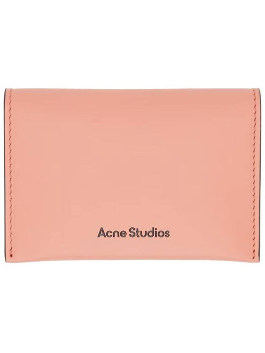 Acne logo print bifold folding card wallet CG0236 - ACNE STUDIOS - BALAAN 1