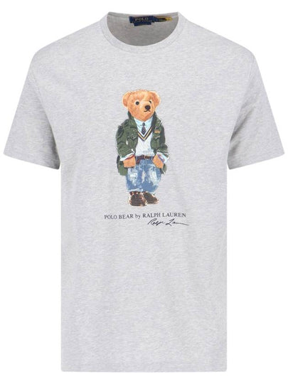 Bear Cotton Short Sleeve T-Shirt Grey - POLO RALPH LAUREN - BALAAN 2