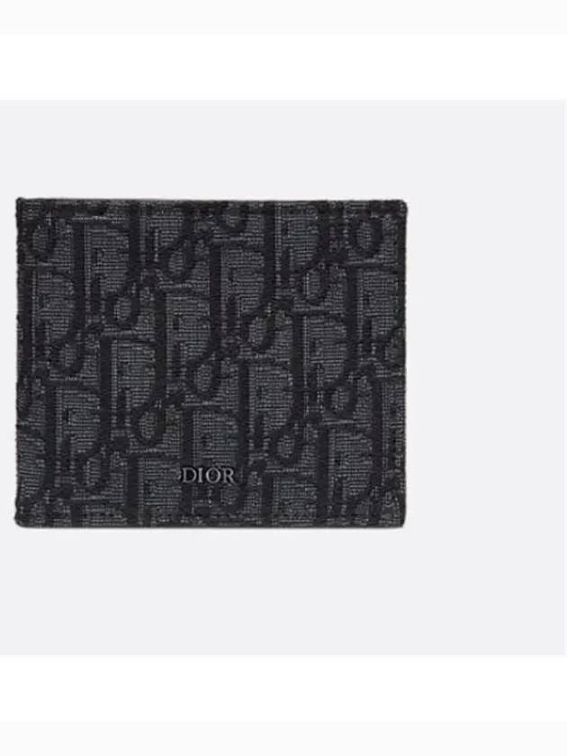 Wallet Black  Oblique Jacquard - DIOR - BALAAN 2