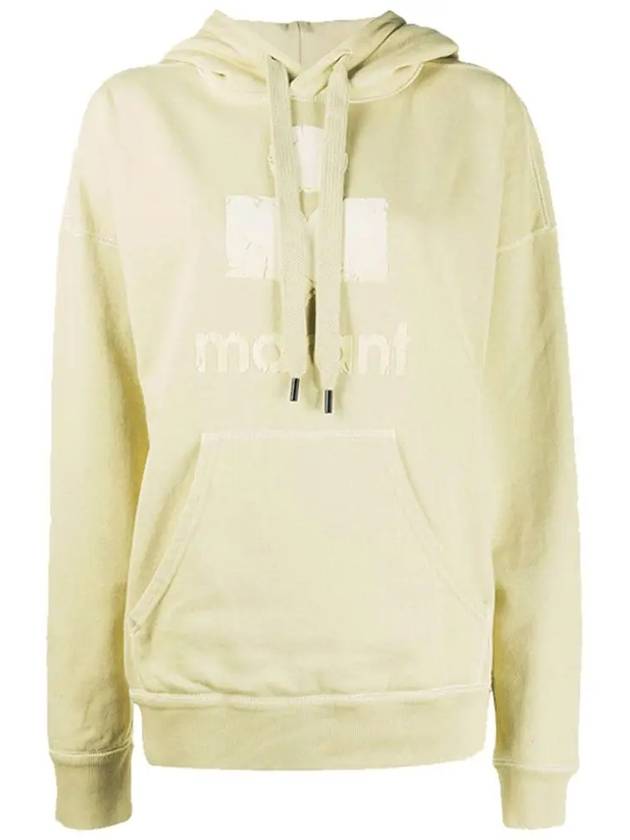 Mansel Velor Logo Hoodie Light Yellow - ISABEL MARANT - BALAAN 2