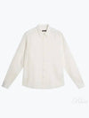 Slim Comfort Tencel Long Sleeve Shirt Cloud White - J.LINDEBERG - BALAAN 1