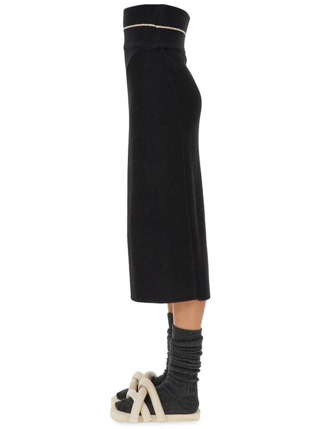 Genius Knit Pencil Skirt Black - MONCLER - BALAAN 4