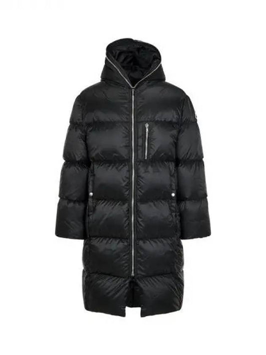 MEN MONCLER Hooded Goose Down Padded Coat Black - RICK OWENS - BALAAN 1