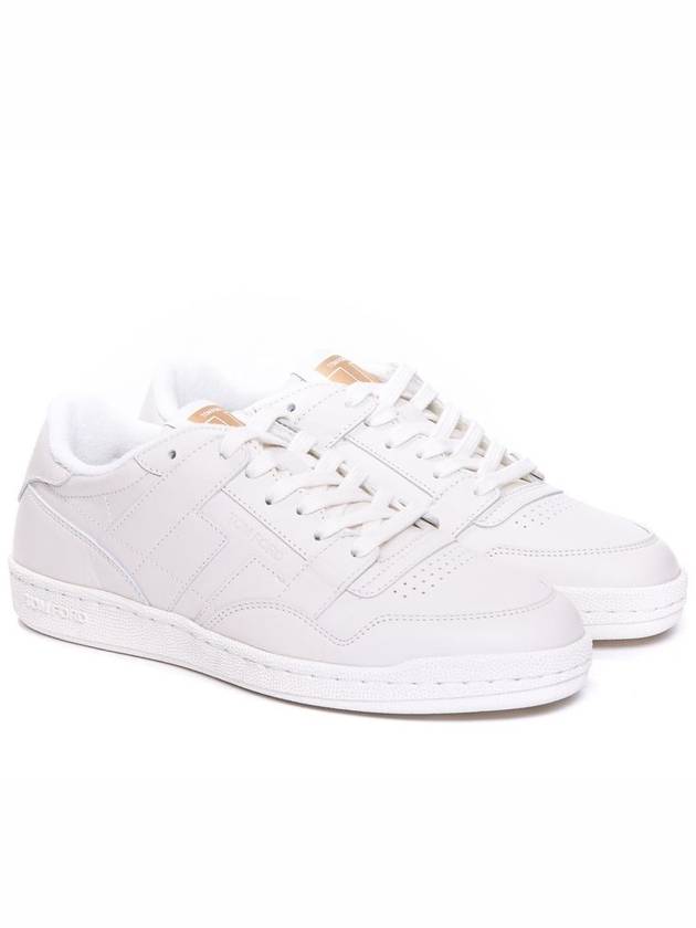 Leather Sneakers Low Top Sneakers White - TOM FORD - BALAAN 5