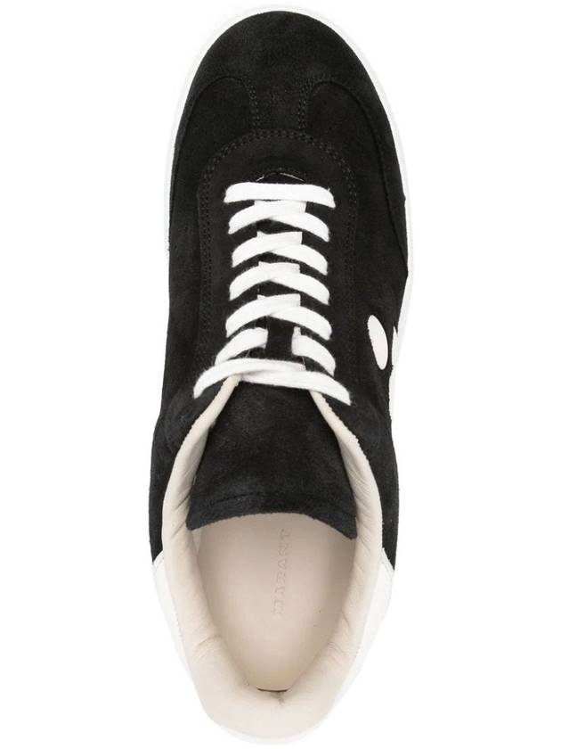 Bryce Suede Low Top Sneakers Black - ISABEL MARANT - BALAAN 4