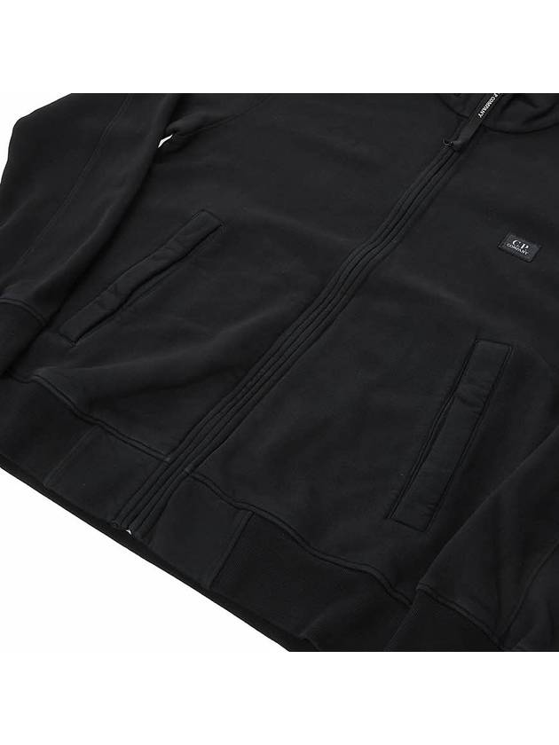 Logo Cotton High Neck Zip-Up Jacket Black - CP COMPANY - BALAAN 9