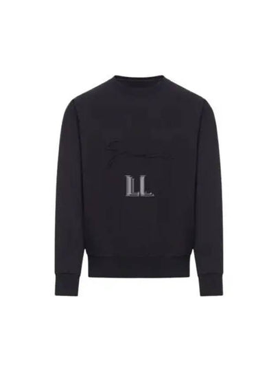 Logo Detail Crew Neck Sweatshirt Black - GIVENCHY - BALAAN 2