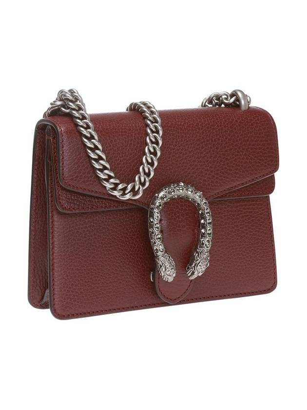 Dionysus Leather Small Shoulder Bag Burgundy - GUCCI - BALAAN 3