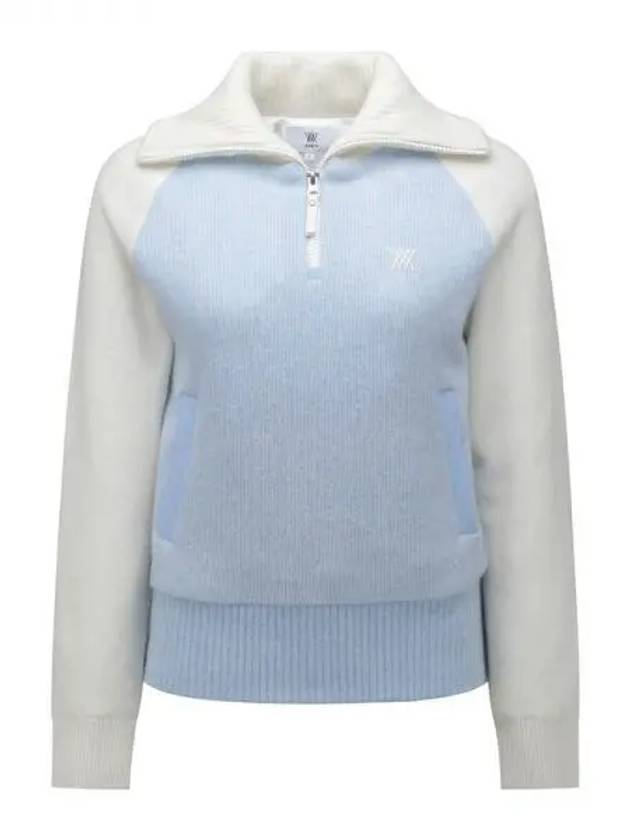 Anew Women s Windbreaker Block Half Zip Up Knit Sweater LB Domestic Product GQCY23102429567 - ANEWGOLF - BALAAN 1