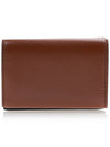 Logo Leather Half Wallet Brown - MARNI - BALAAN 4