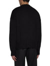 Embroided Logo Distressed Knit Top Black - MARNI - BALAAN 5