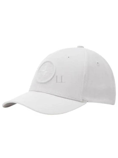 6 Panel Ball Cap White - STONE ISLAND - BALAAN 2