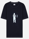 Indigo Jersey Short Sleeve T-Shirt Navy - CP COMPANY - BALAAN 2