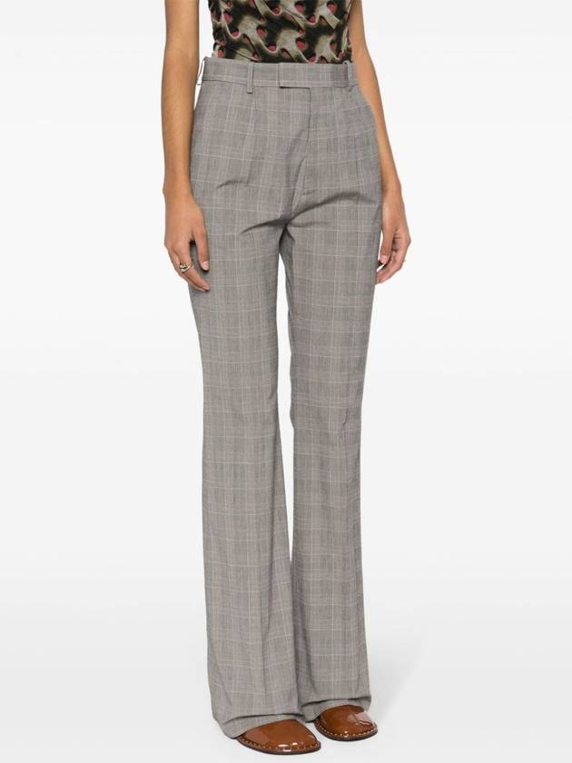 Women's Check Flare Wide Pants Grey - VIVIENNE WESTWOOD - BALAAN 4