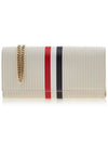 Flap Chain Shoulder Bag Pink Beige - THOM BROWNE - BALAAN 2