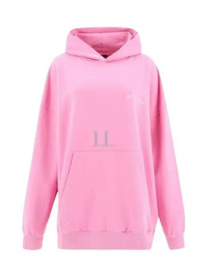 Logo Print Hoodie Pink - BALENCIAGA - BALAAN 2