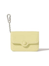 Dot Compact Keyring Business Card Wallet Card Wallet Pale Lemon - LE MASQUE - BALAAN 1