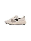 Glitter Star Patch Suede Low Top Sneakers Beige - GOLDEN GOOSE - BALAAN 2