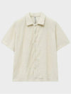 Cloud Open Collar Half Short Sleeve Shirt Beige - NOIRER - BALAAN 3