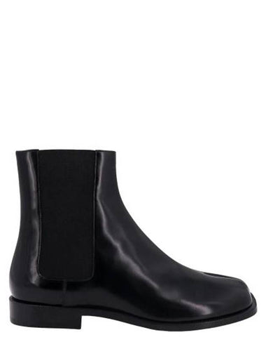 Tabi Leather Chelsea Boots Black - MAISON MARGIELA - BALAAN 1