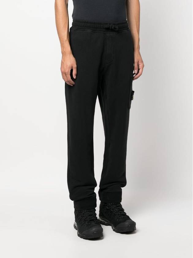 Wappen Patch Cargo Jogger Track Pants Black - STONE ISLAND - BALAAN 5