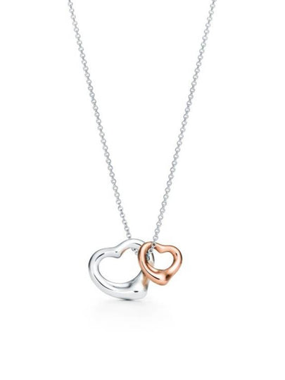 Open Heart Necklace Silver - TIFFANY & CO. - BALAAN 2