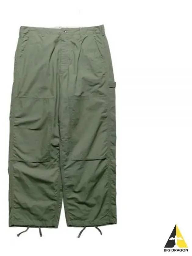 24 Painter Pant C Olive Cotton Ripstop 24S1F005 OR307 CT010 Pants - ENGINEERED GARMENTS - BALAAN 1