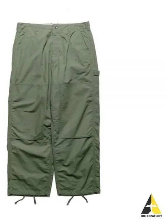 Painter Pant C Olive Cotton Ripstop 24S1F005 OR307 CT010 Pants - ENGINEERED GARMENTS - BALAAN 1