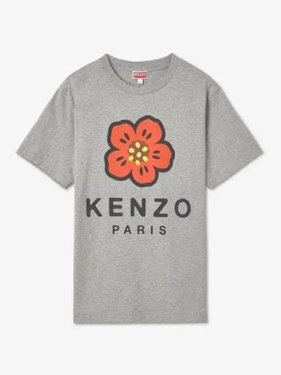 Boke Flower Short Sleeve T-Shirt Grey - KENZO - BALAAN 2