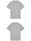 Micro Graphic Arm Logo Printing Short Sleeve T-Shirt Grey - STONE ISLAND - BALAAN 5