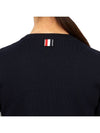 4-Bar Milano Stitch Crew Neck Knit Top Navy - THOM BROWNE - BALAAN 10