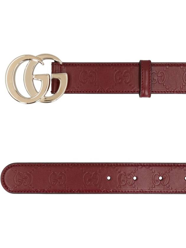 Gucci Gg Milano Leather Belt - GUCCI - BALAAN 3