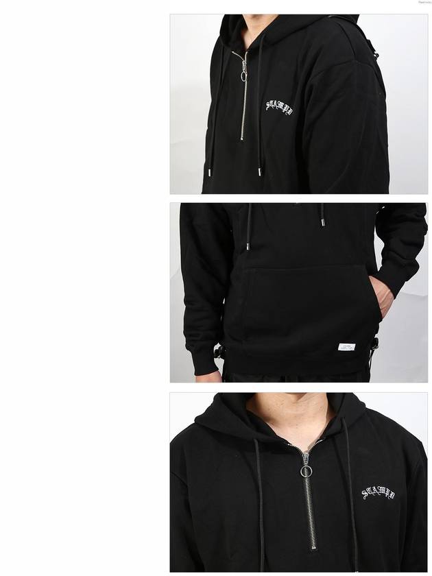 Strap Logo Hood SLA M2086HD BLACK - STAMPD - BALAAN 4