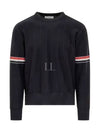 Wool Relaxed Pullover Knit Top Navy - THOM BROWNE - BALAAN 2