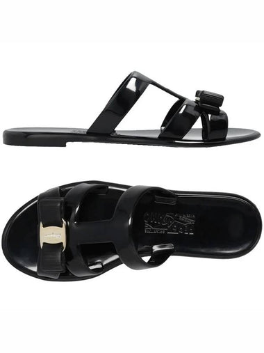 LYLIA J Mule Sandals Black 0755969 - SALVATORE FERRAGAMO - BALAAN 1