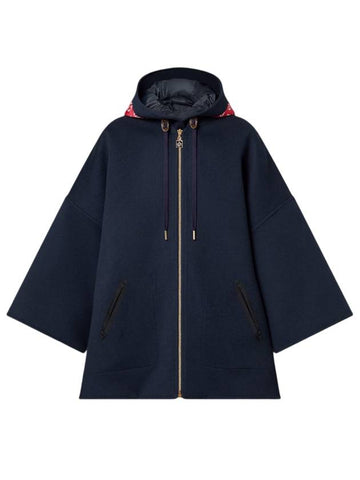 Puffer Lining Cashgora Cape Navy - LOUIS VUITTON - BALAAN 1