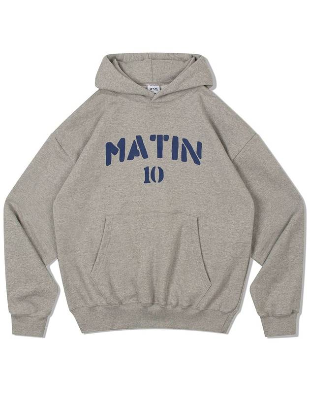 V Heavy Hood Sweat Matin Hoodie Melange Grey - DE GRAND MATIN - BALAAN 3