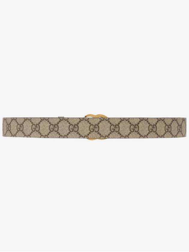 Double G Buckle Leather Belt Brown - GUCCI - BALAAN 3