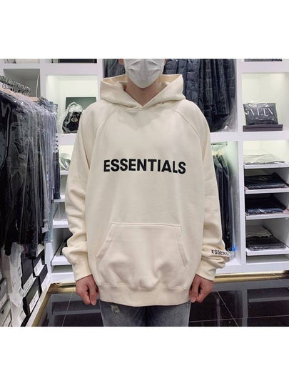 Logo Print Hoodie Cream - FEAR OF GOD ESSENTIALS - BALAAN 2