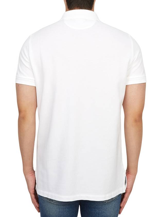 Men's Classic Tennis Short Sleeve Polo Shirt White - TOM FORD - BALAAN 7