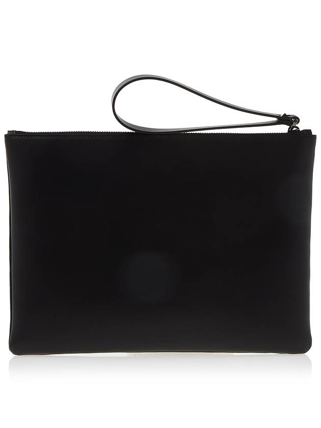 VLTN Neon Logo Clutch Bag Black - VALENTINO - BALAAN 4