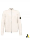 Compass Patch High Neck Stretch Wool Zip Up Cardigan Plaster - STONE ISLAND - BALAAN 2