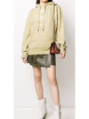 Mansell Velor Logo Hooded Top Light Yellow - ISABEL MARANT - BALAAN.