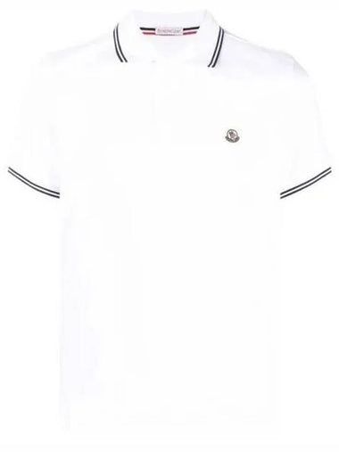 8A00025 Logo Patch Pique Polo Shirt Short Sleeve 8A000 25 271484 1009509 - MONCLER - BALAAN 1