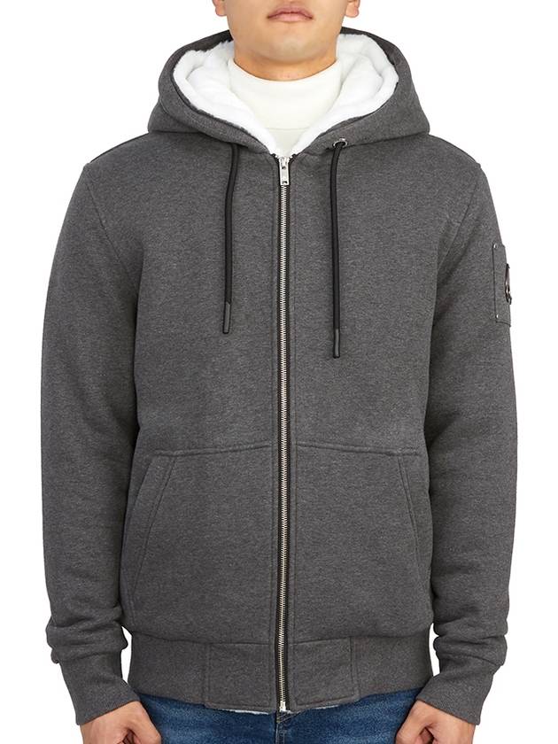 Classic Bunny Zip Up Hoodie White Lining Charcoal - MOOSE KNUCKLES - BALAAN 2