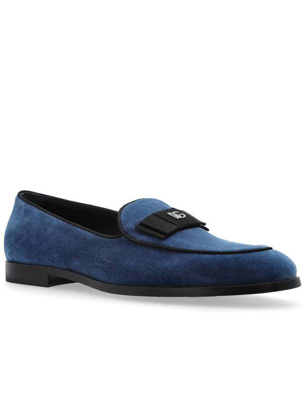 Dolce & Gabbana Shoes With Logo, Men's, Blue - DOLCE&GABBANA - BALAAN 4