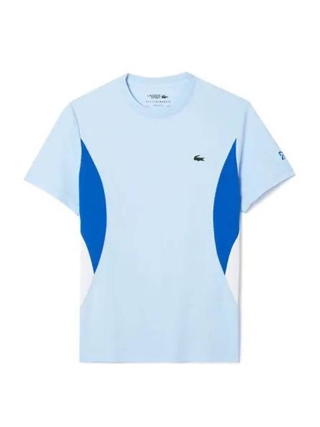 Men's Tennis Short Sleeve T-Shirt Blue - LACOSTE - BALAAN 1