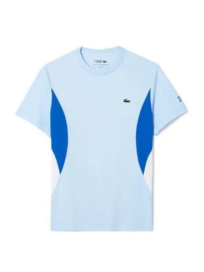 Men's Tennis Short Sleeve T-Shirt Blue - LACOSTE - BALAAN 2