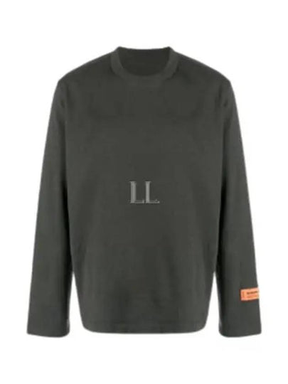 Logo Patch Long Sleeve T-Shirt Grey - HERON PRESTON - BALAAN 2